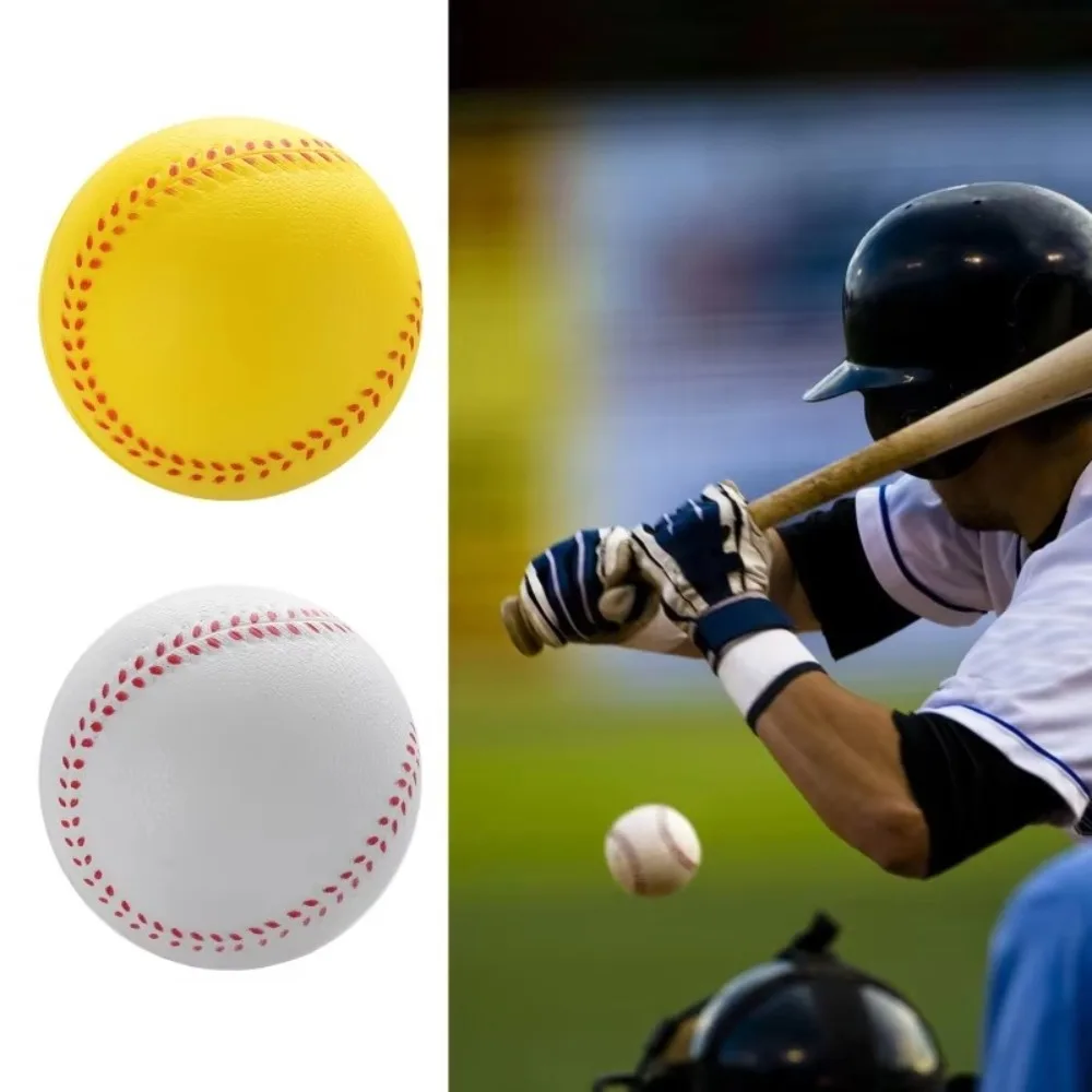 Durable PU Soft Baseball Elastic Squeeze Training Balls Softball Sports