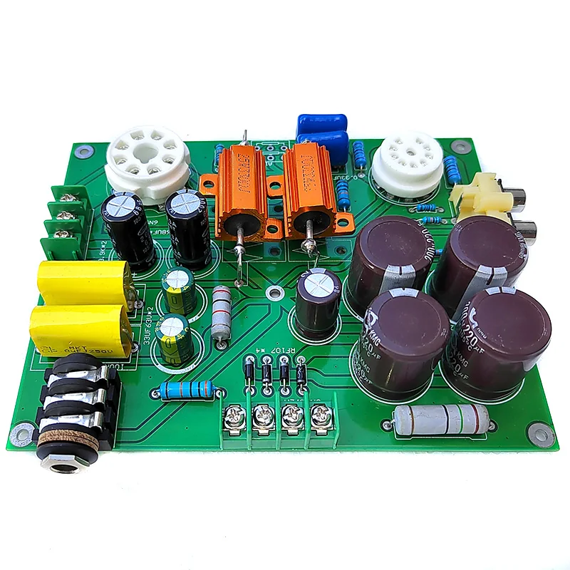 E5-Si electronic tube earphone power amplifier circuit board noise free 12AT7+6N5P transistor rectification