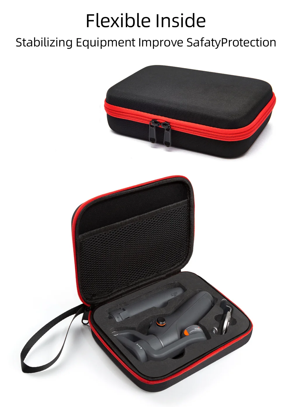 Bolsa de almacenamiento para DJI OM6/Osmo Mobile 6, estuche de transporte duradero, accesorios de cardán de mano, cubierta de caja portátil
