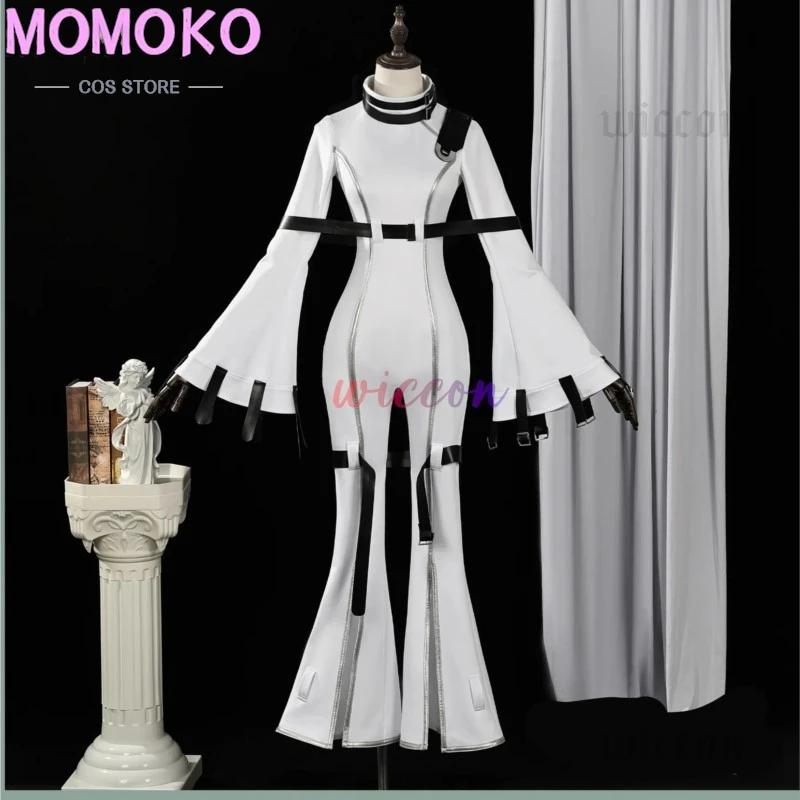 Anime Code Geass: Hangyaku No Lelouch Cosplay Costumes C.C. Cos Uniform White Slim-Fitting Onesie Woman Jumpsuit Belt Full Set