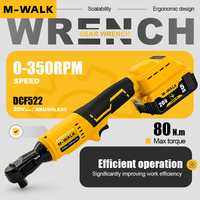 Brushless Ratchet Impact Drill Electric Wrench Cordless Electric Screwdriver 1/2\