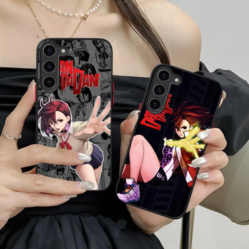 Dandadan Ayase Momo Silicone Mobile Phone Case for Samsung Galaxy S26 S25 S24 S23 S22 S21 Plus FE Ultra Colorful Cover