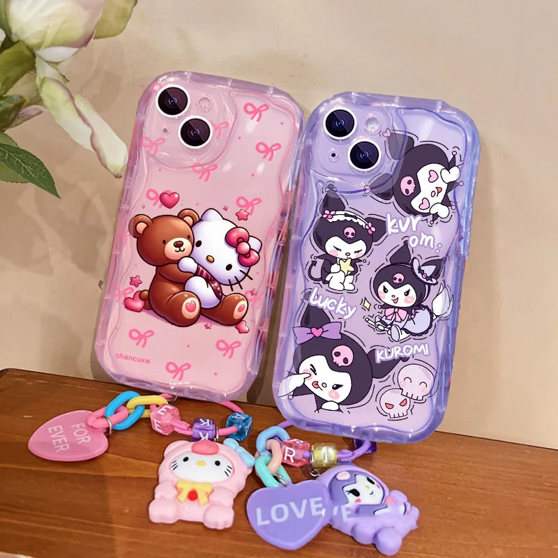 Trendy Kuromi Kitty Case For OPPO A40 A3 A3X A60 A80 A78 A79 A93 A96 A35 A16 A17 A15 A18 A38 A53 A33 A54S A57 A58 A74 A95 Cover