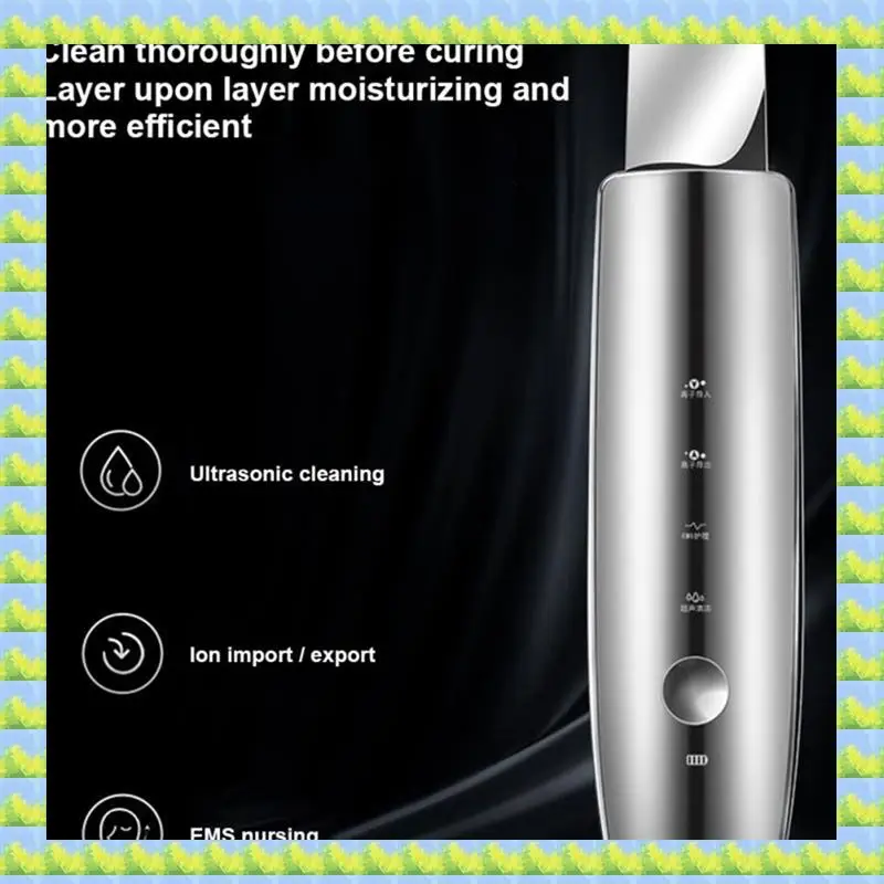 

Ultrasonic Face Scrubber Beauty Instrument Red&Blue Light LED Photon Therapy Remove Blackhead