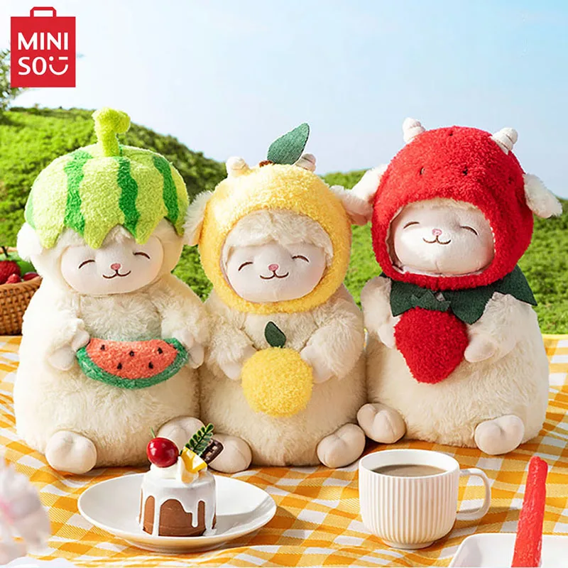 

MINISO Cartoon Sheep Baa Series Lamb Standing Plush Doll Cute Lamb Room Sofa Ornaments Plush Pillow Doll Children's Toy Gifts