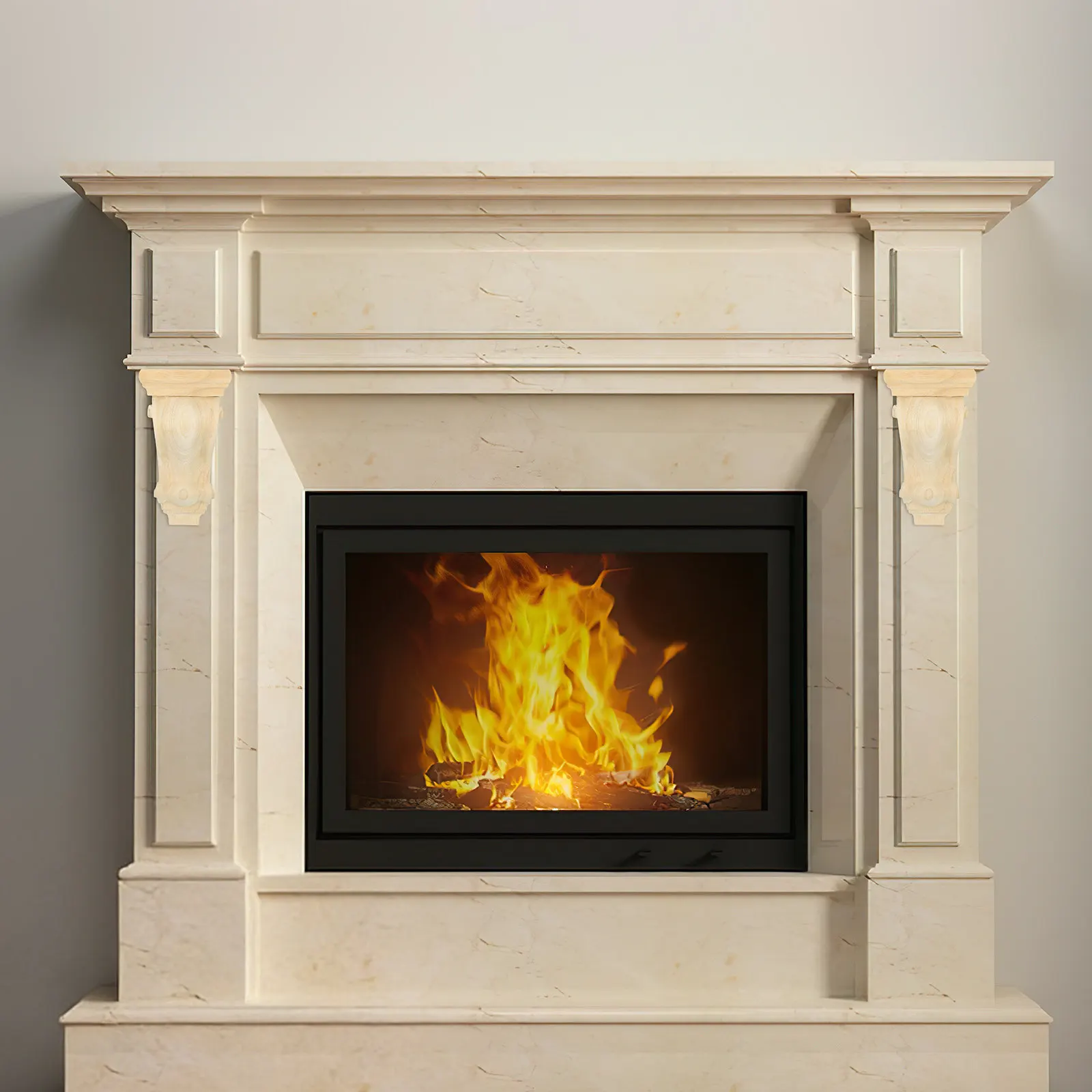 

2 шт. европейских декоративных резных кронштейнов из массива дерева для дверных проемов, каминов, мебели, отделки и поддержки полок