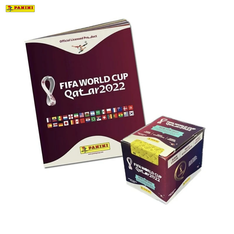 صندوق ألبوم الملصقات الرسمي لكأس العالم فيفا قطر 2022 من بانيني، 50 عبوة، جمع وتجارة، إصدار محدود #2