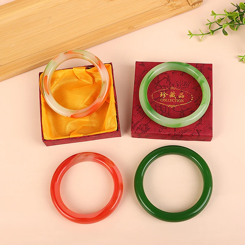 Real Jadeite Natural Ice Green Jade Bangle Luxury Bracelet For Women Gifts Girlfriend
