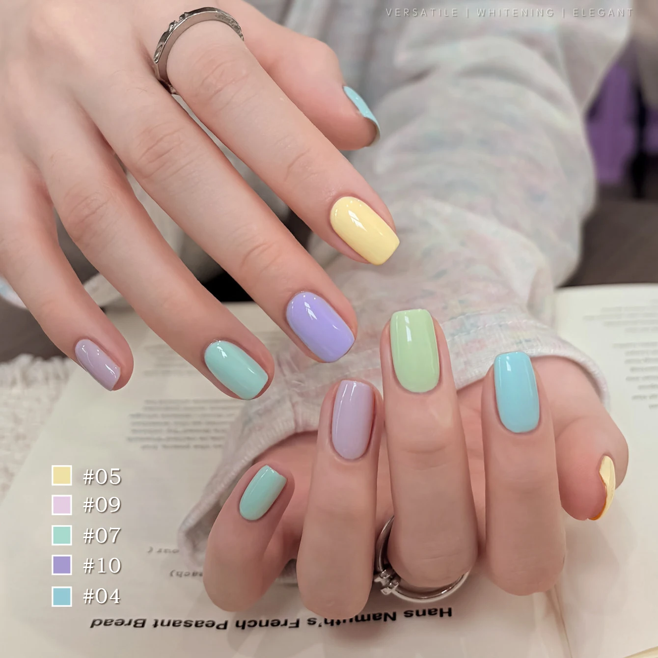 1PCS Macaron Colored Nail Polish Summer Nails 2026 New Fresh Dopamine Candy Colors Morandi Light Colored Gel Polish