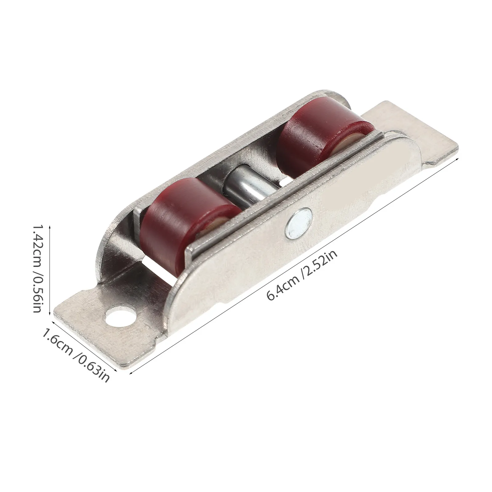4Pcs Width Double Wheel Pulley Sliding Door Sash Pulley Stainless Steel Corrosion Resistant Easy Install Smooth Glide Window