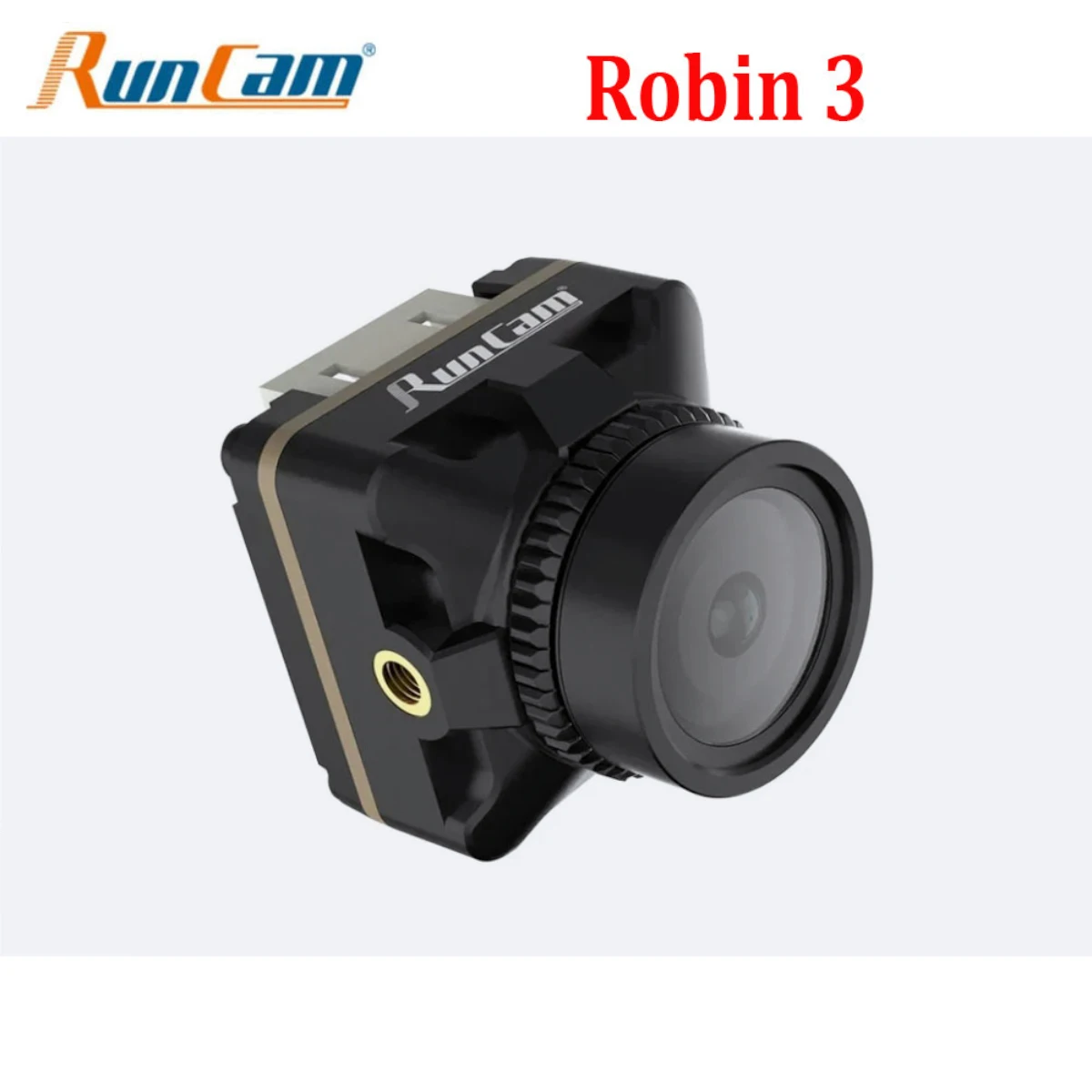 

RunCam Robin 3 1200TVL FPV Camera DC 5-23V Screen Ratio 4:3 5.3g 19*19*19mm for RC FPV Racing Drone Quadcopter Model