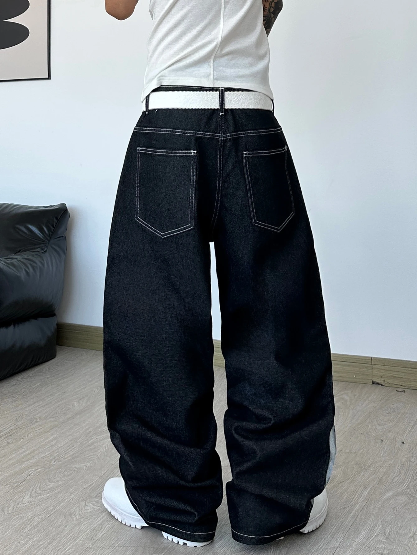 Men's High Street Dark Anime C - Men'S Fashion With Baggy Jeans ulasan dan harga
