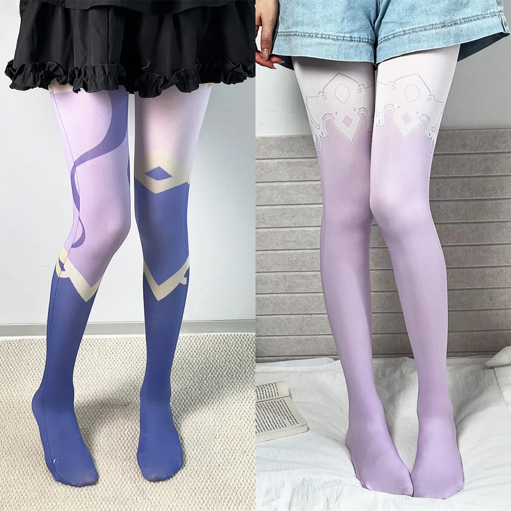 Ladies tights 3D printing anime pantyhose fashion Harajuku two-dimensional Kawaii cute girl tights high-quality cosplay