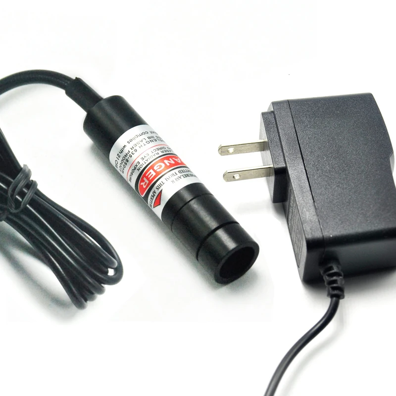 650nm 5Mw Red Dot Gericht Positionering Laser Diode Module Met 5V Adapter Verstelbare Houder