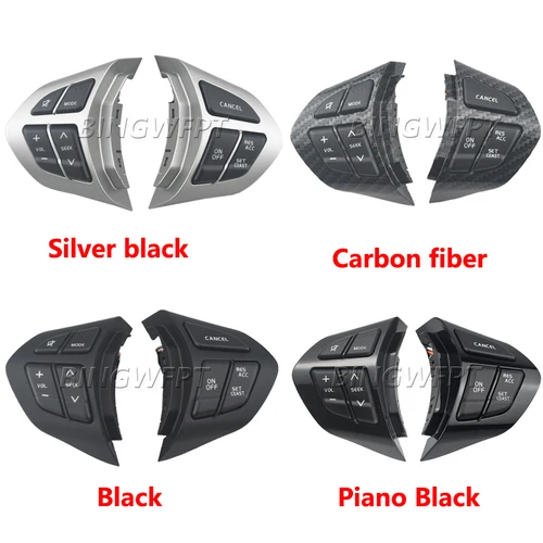 Botón de volante multifunción para Suzuki Grand Vitara 2005-2015, botones de Control de crucero de volumen de Audio, interruptor con retroiluminación