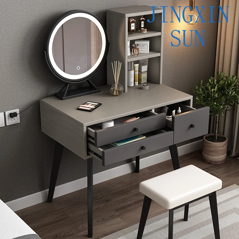 2021 Hot Selling Fancy Indoor Or Commercial Furniture Wooden Material 3 Drawers Vanity Dressers