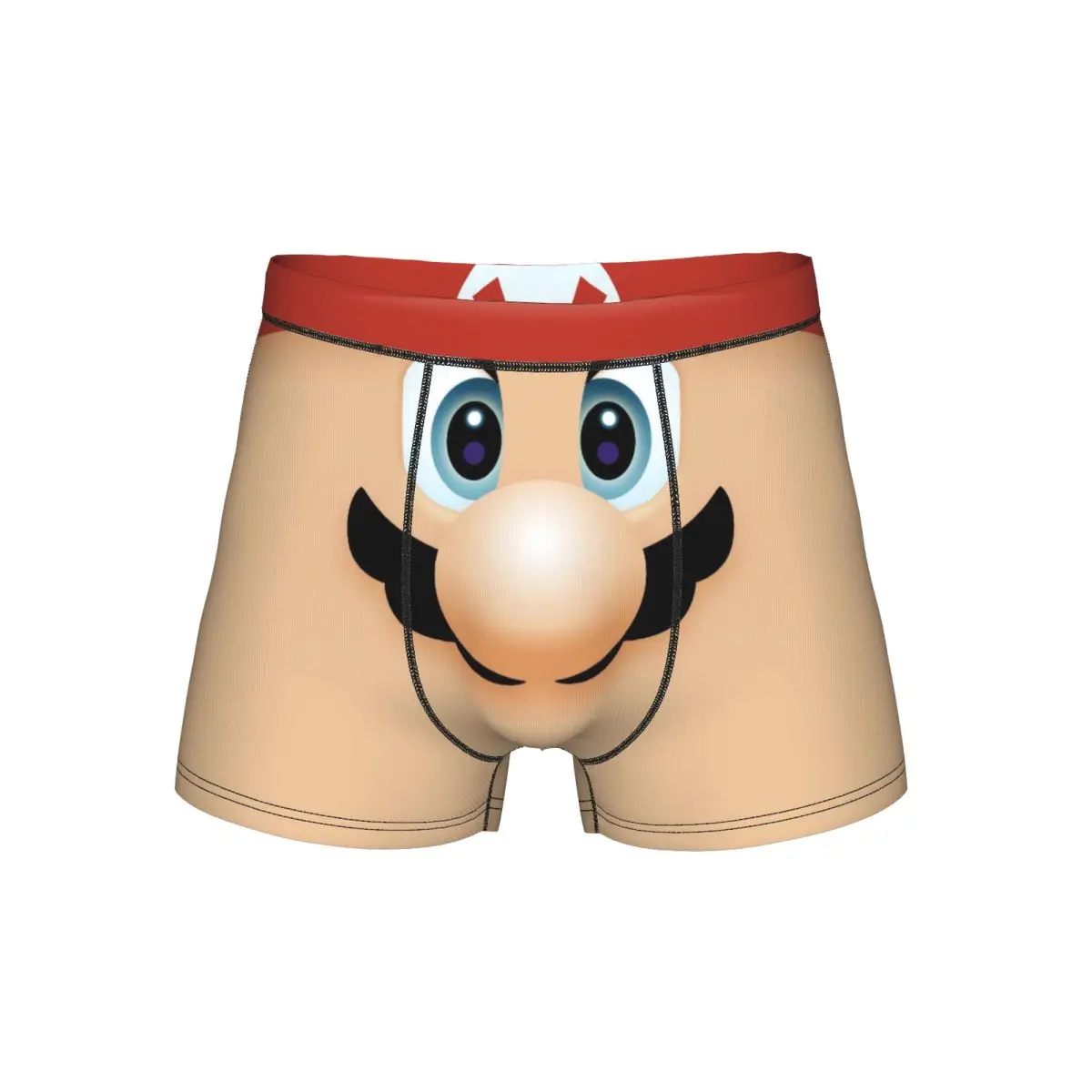 

Мужское нижнее белье с рисунком Супер Марио, забавные трусы-боксеры, мужские трусы со средней талией, S-4XL
