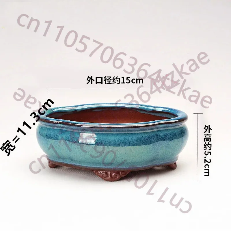 China Yixing Handmade Zisha Flowerpot Succulent Miniature Breathable Bonsai Pot