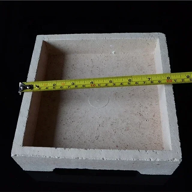 

Industrial Rectangular Ceramic Crucible Cordierite Mullite Refractory Ark Ceramic Crucible Tray for High-Temperature Application