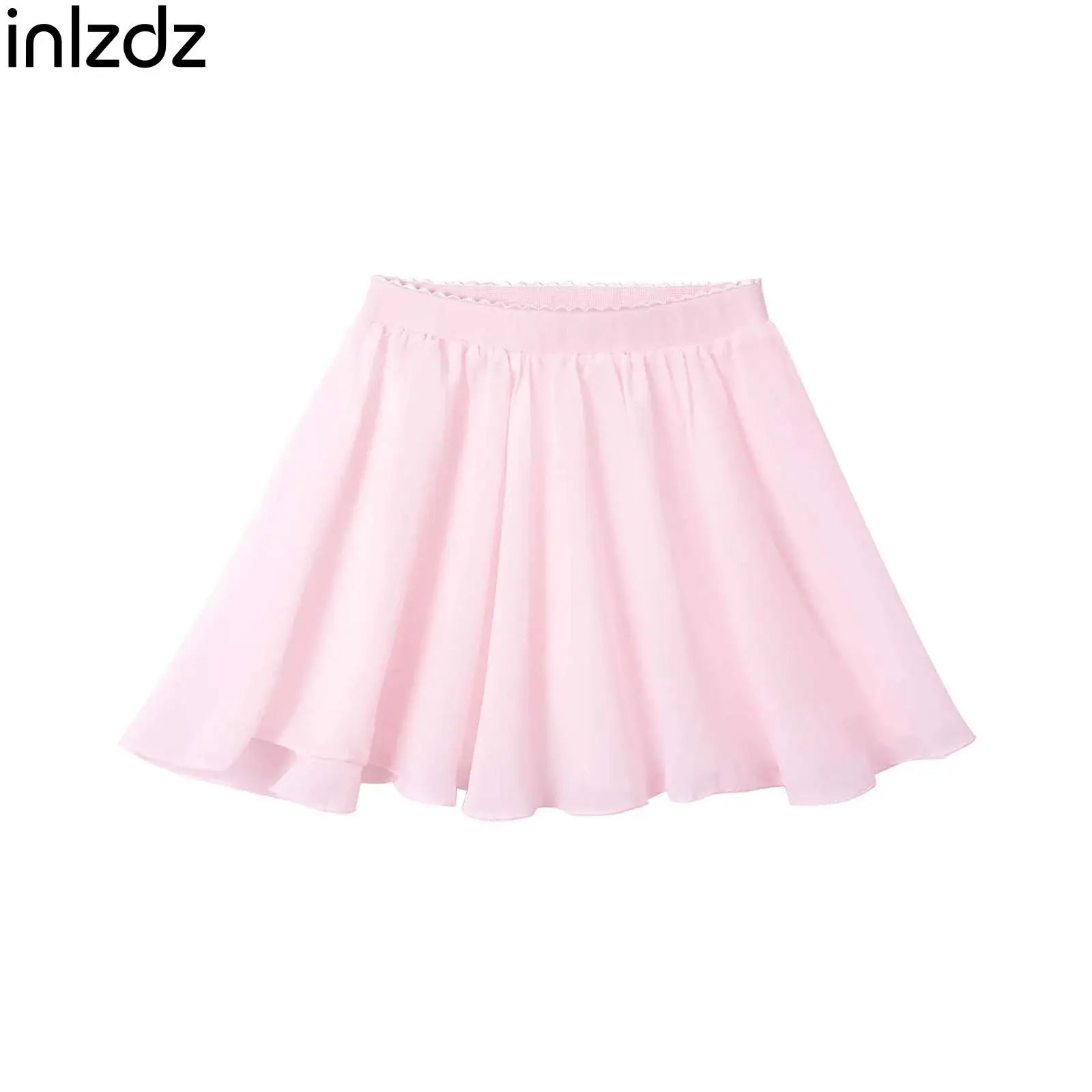 

Ballet Dance Skirt Children Girls Chiffon Pure Color Ballet Practice Leotard Dress Gymnastics Skating Ballerina Practice Dress