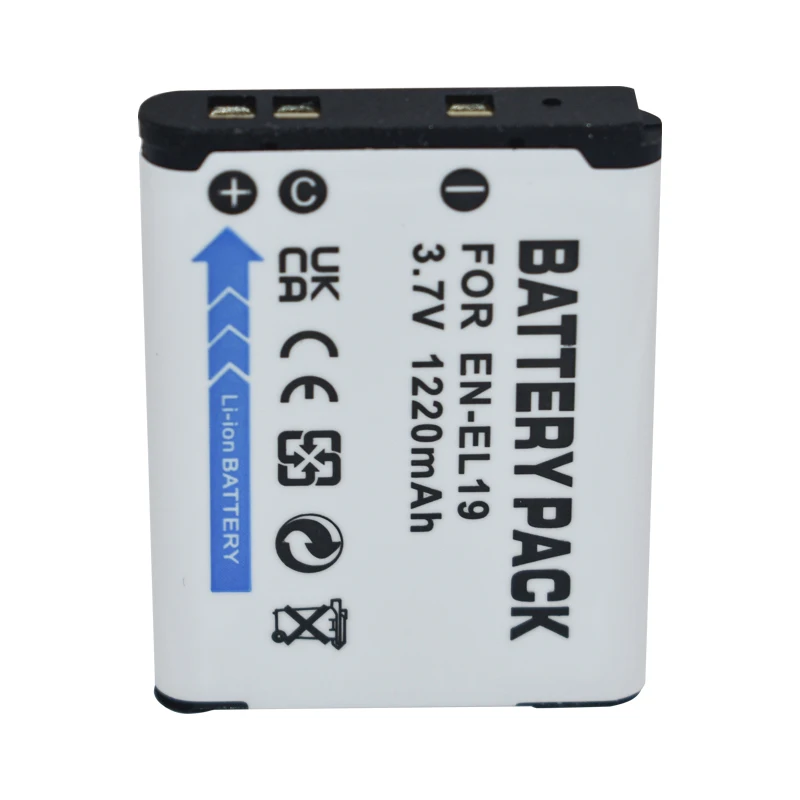 1220mah EL19 EN-EL19 Battery EN EL19 for Nikon Coolpix S32 S33 S100 S2500 S2750 S3100 S3200 S3300 S3400 S3500 Camera battery