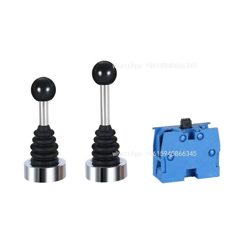 Accesorios para Cross Master Switch: Joystick de dos y cuatro direcciones, palanca de control de cabezal PA con mango largo y corto, base.