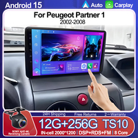 Android 15 Car Radio For Peugeot Partner 1 2002-2008 Bluetooth Partner Origin 1 2008-2011 GPS Multimedia Player Stereo No 2 Din