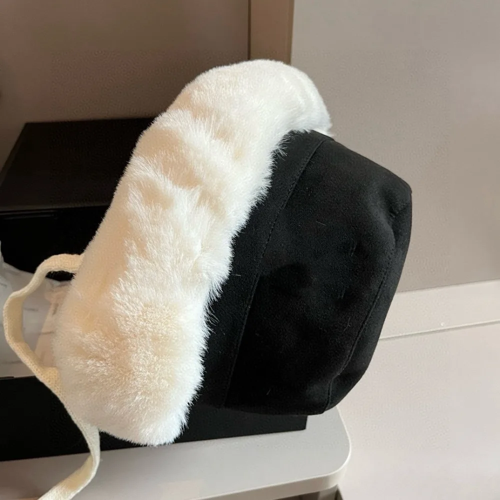 

Pilot Ear Flap Hat New Fleece Lining Autumn Winter Fluffy Comfortable Warm Cycling Skiing Unisex High-grade Stylish Holiday Gift