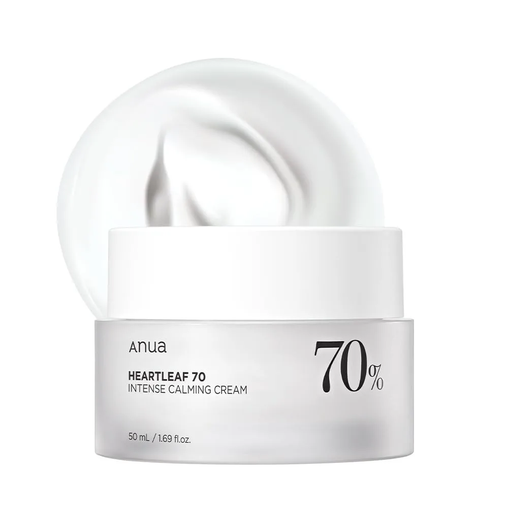 ANUA Heartleaf 70 Intense Calming Cream with Ceramide, Panthenol, Heartleaf extract, Korean Skin care