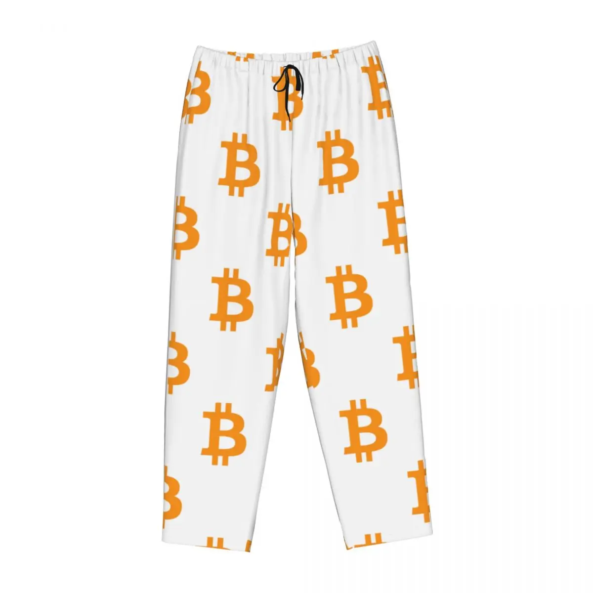 

Женские пижамные брюки с логотипом Bitcoin, домашняя одежда для сна с карманами