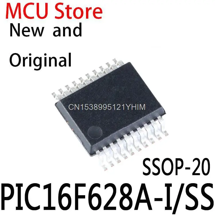 1PCS PIC16F628A-ISS SSOP-20 PIC16F628A MCU 8-Bit PIC RISC 3.5KB Flash 3.3V/5V 20-Pin SSOP Tube IC Chip PIC16F628A-I/SS