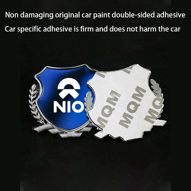 Car Stickers 3D Metal Accsesories Auto Accessory Triangle Window Sticker for NIO ET5 ES6 ES8 EC6 ET7 Weilai ET7 EP9 Eve ET5