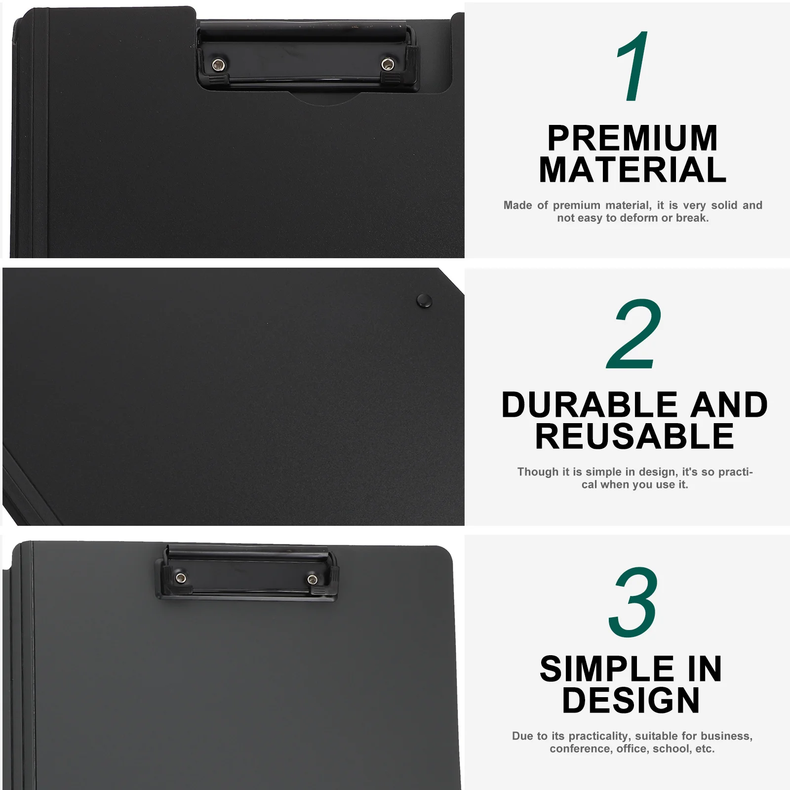 

Папка WordPad с зажимом, покрытая портативным жестким пластиковым буфером обмена для офисного сертификата, стойка для хранения документов, складная конструкция