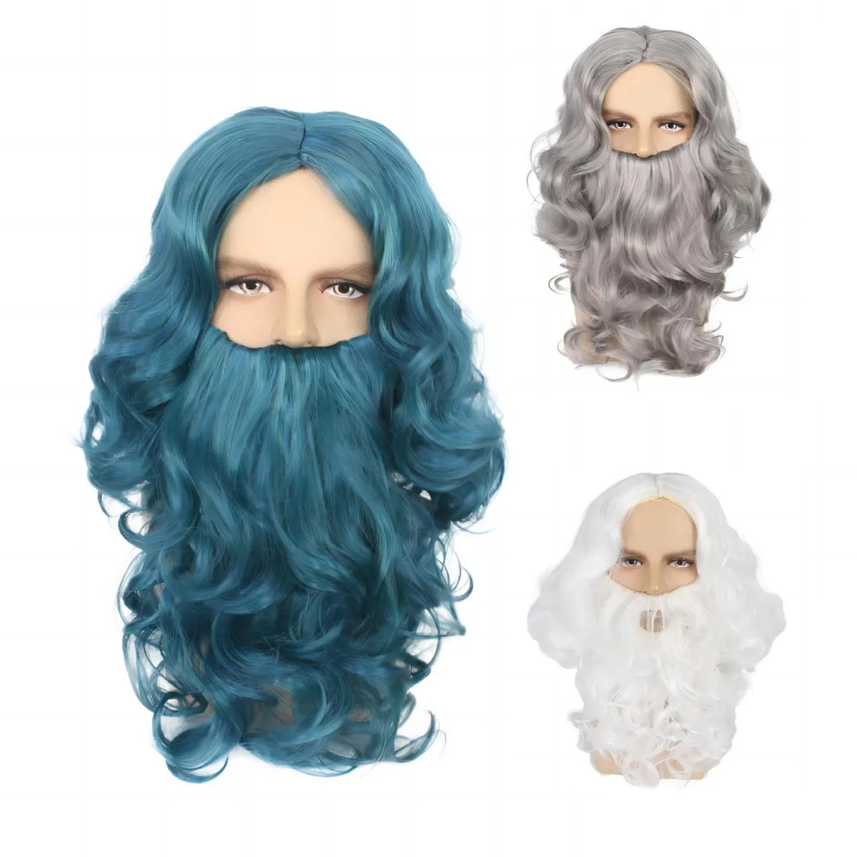 Halloween Party Santa Claus  Beard Wig Set