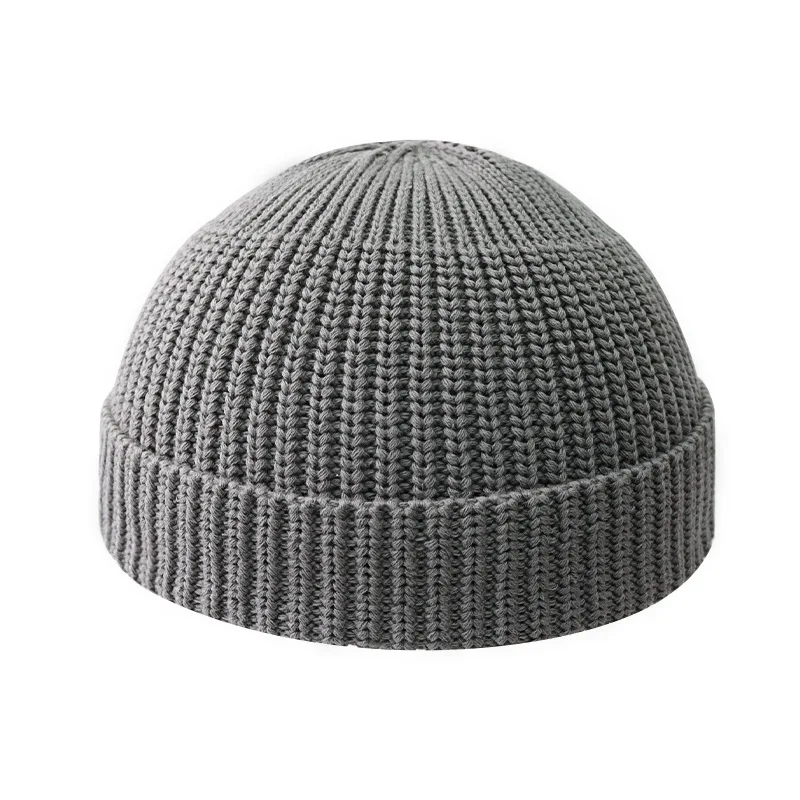 

Хлопковая вязаная шапка-бини для женщин и мужчин