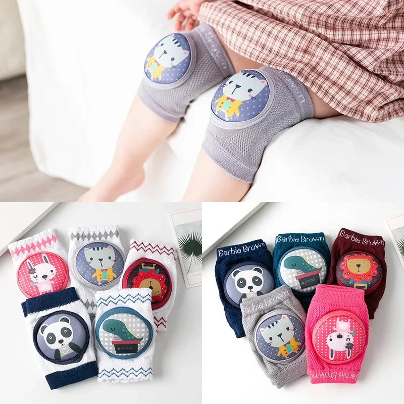 Bantalan lutut bayi baru, bantalan pelindung lutut bayi balita, penghangat kaki bayi, jaring bersirkulasi keselamatan anak-anak, bantalan bantal siku merangkak