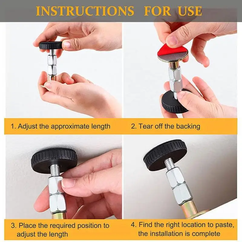 Adjustable Threaded Bed Frame Anti-Shake Tool Fixed Bed Wall Telescopic Support Bed Fixation Hardware Fasteners Household Tools