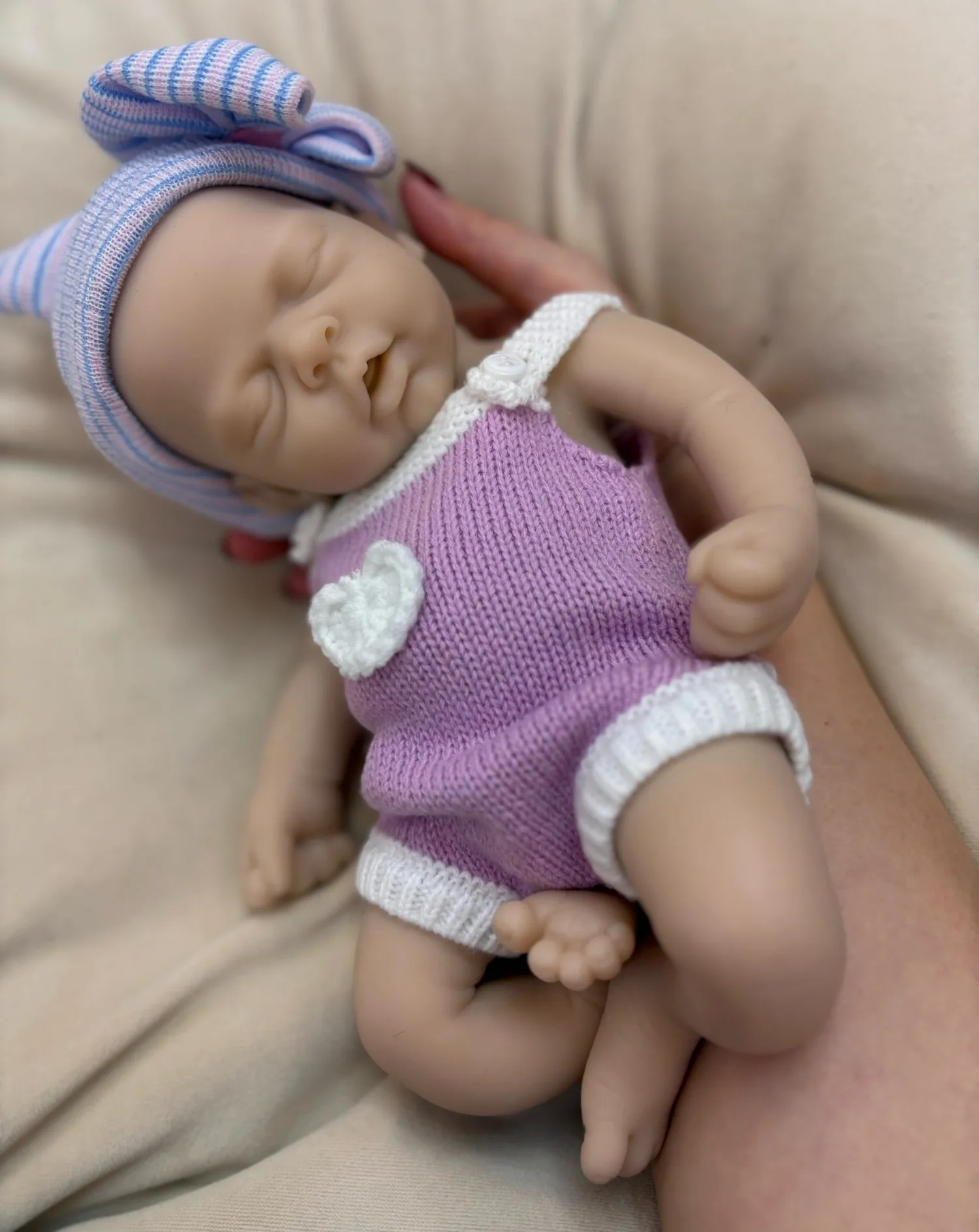 Reborn-Puppen, 33 cm, offener Mund, Silikon, für Mädchen, Ganzkörper, weiches Silikon, unbemalt, Neugeborene, wiedergeborenes Silikon, echt
