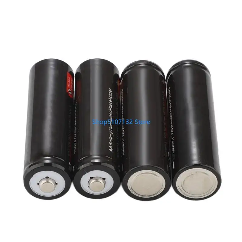 87HD Universal No Power 14500 LR6 AM3 AA Size Fake Battery Conductor Connector Black
