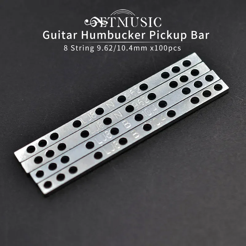 

100Pcs/Lot 8-String Humbucker Sapcer Bar Electric Guitar Pickup Spacer Humbucker Iron Guitar Pickup Spacer Bars