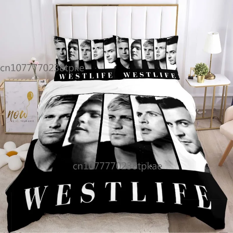 Westlife Classic Poster Duvet Cover Sets Printed Bedding Set Double Queen King Size 2/3pcs,Bettbezug