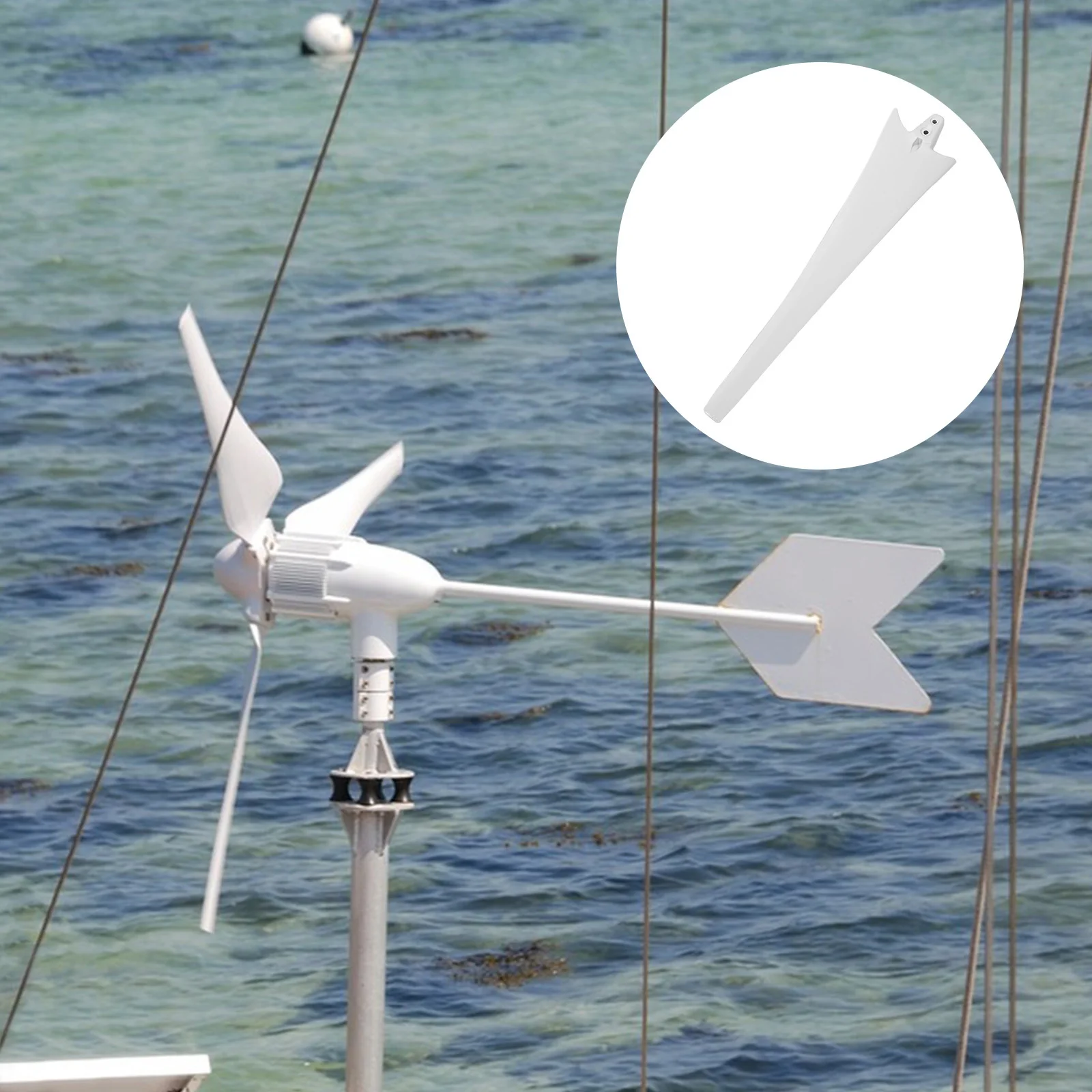 

1Set Replacement Wind Turbine Blades Iron Material High Efficiency for Stable Energy Output Suitable for Wind Generator Repair