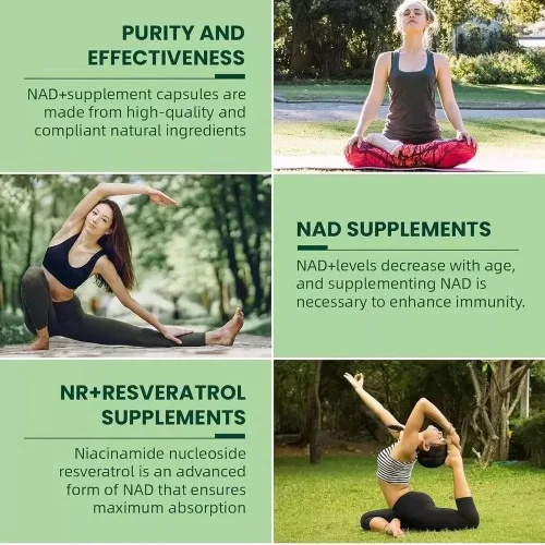 ملحق ناد + - نيكوتيناميد ريبوسيد 900 مجم + ريسفيراترول - عبوة واحدة (إجمالي 80 كبسولة) - مضادات الأكسدة ودعم الطاقة - تقنية الدهون