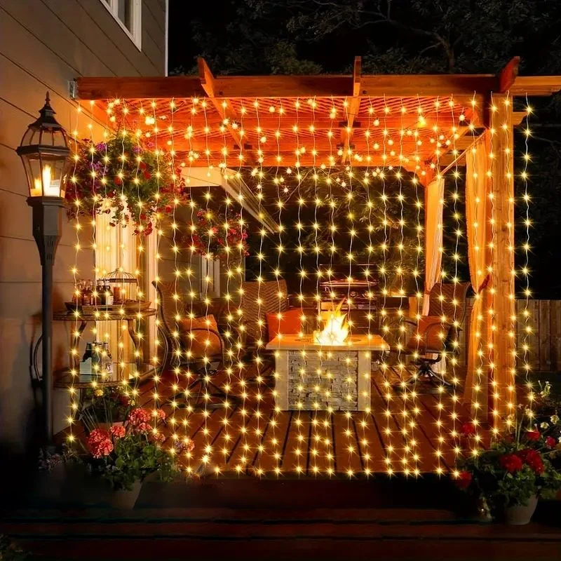 Garland Wedding Fairy Light LED Christmas Light USB Plug Curtain String Lamp Holiday Decor Party Birthday Wall Decoration