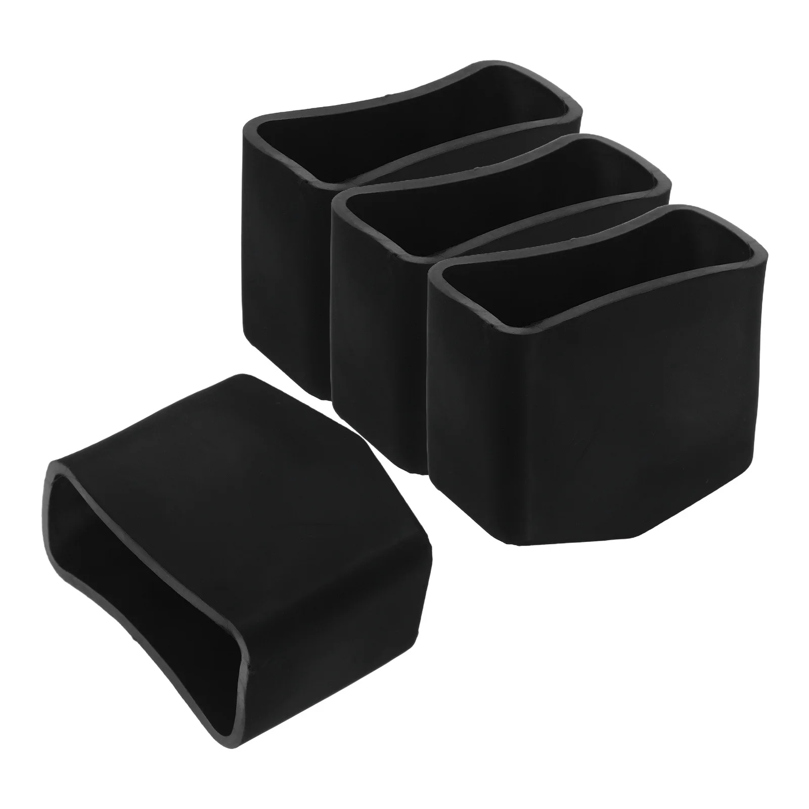 

4Pcs Rubber Ladder Feet Pads Non-Slip Stabilizer Bumpers Corner Guard Design for Smooth Rugged Surfaces Ladder Leg Covers Floor