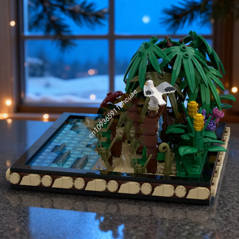 

356pcs MOC Islanders Food Shelter Piratesed Model Building Christmas Gift Blocks Architecture Toy Education Brick Kids Birthday