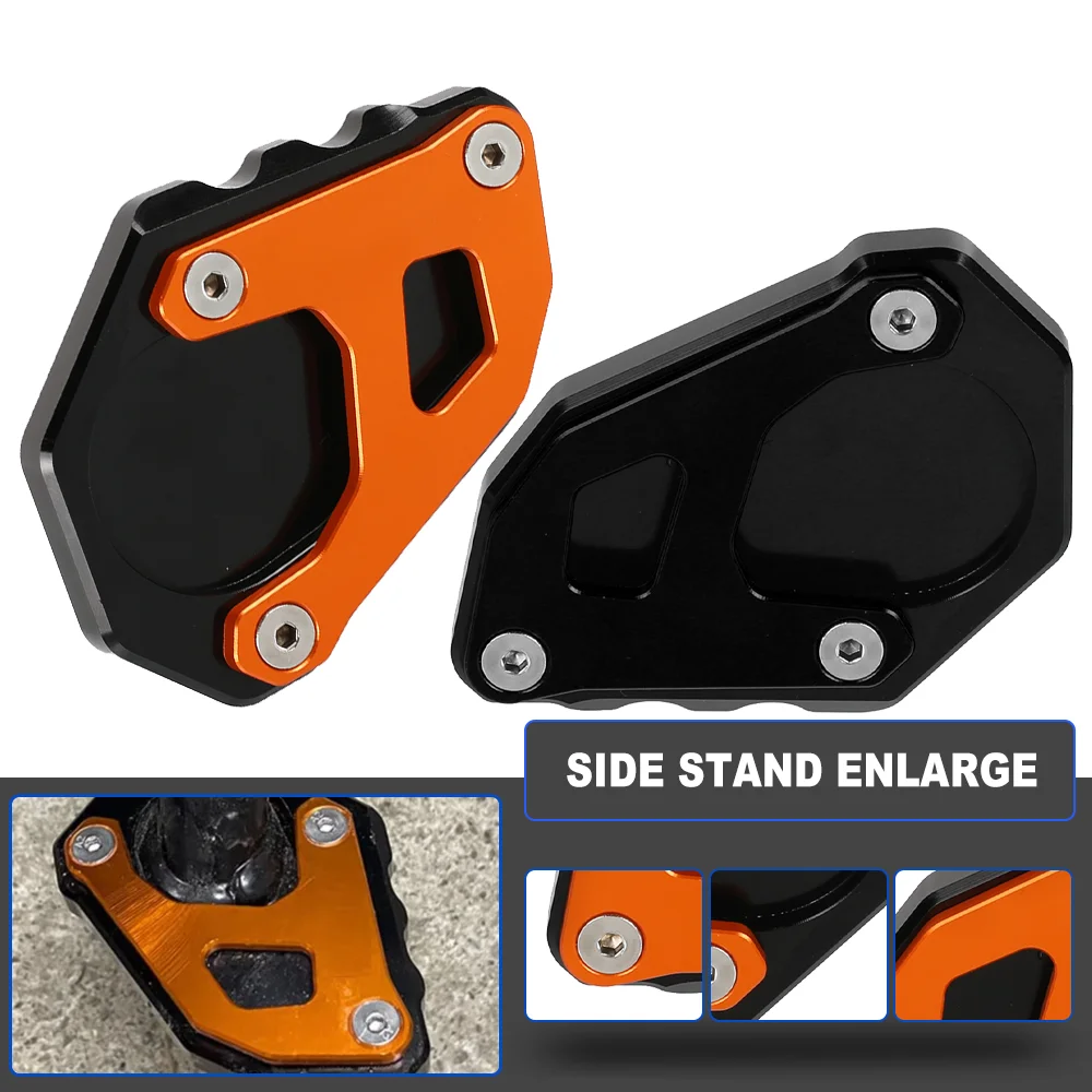 Motorcycle Kickstand Foot Side Stand Extension Pad Support Plate Accessory For Adventure 1290 1050 1090 1190 Adv Super Aluminium