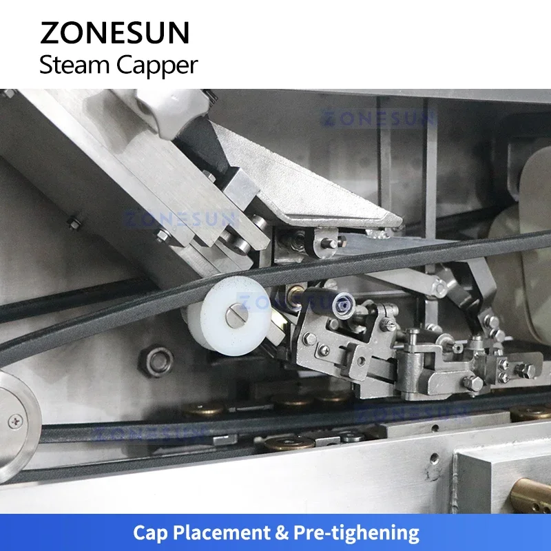 ZONESUN ZS-XG01 Twist Off Cap Steam Vacuum Capper Capping Machine Metal Lug Cap Sealing Machine