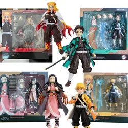 Figma Demon Slayer Kimetsu No Yaiba Rengoku Kyoujurou 553 Tanjirou 498 Kamado Nezuko Kamado 508 Agatsuma Zenitsu 522