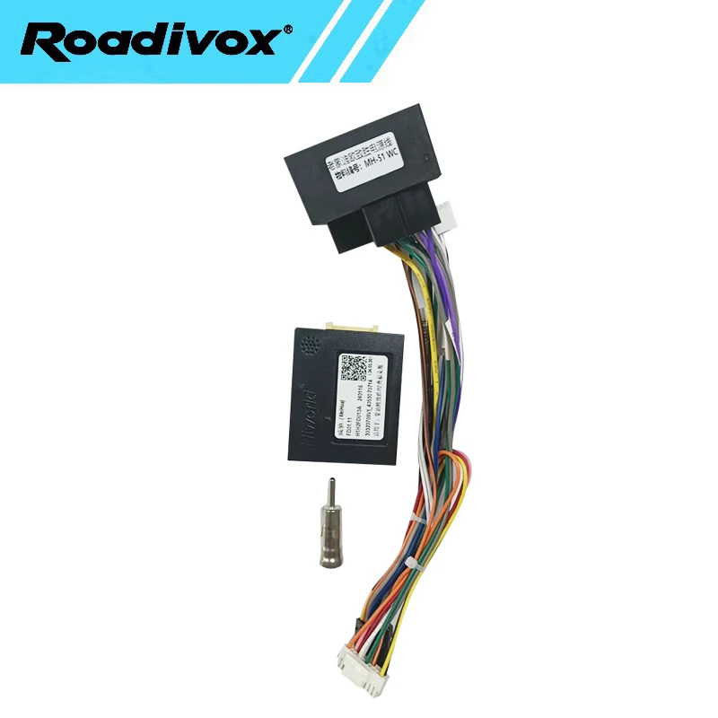 Quadlock Wiring Harness CAN Bus Decoder, BSI SWC Retention, P&P 16 Pin Android Radio Loom, for Ford Mondeo Focus 2007-2011 C-MAX